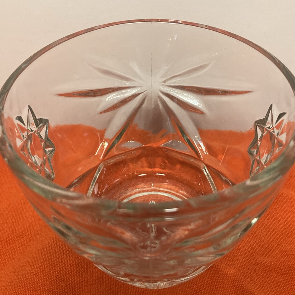 Vintage 1960s Anchor Hocking Star of David Glass Creamer and Sugar Bowl with Lid - Picture 6 of 10